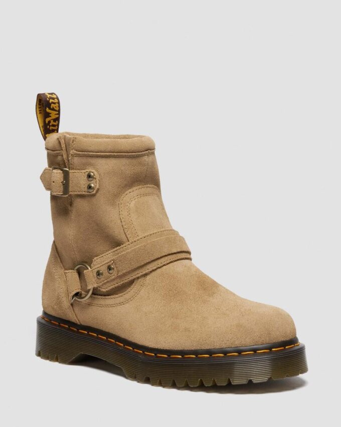 Anistone Harness Suede Biker Boots