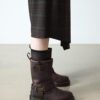 Anistone Hi Leather Biker Boots