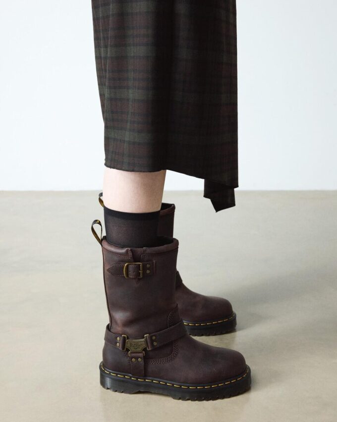 Anistone Hi Leather Biker Boots