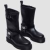 ANISTONE HI Leather Biker Boots