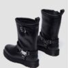 ANISTONE HI Leather Biker Boots