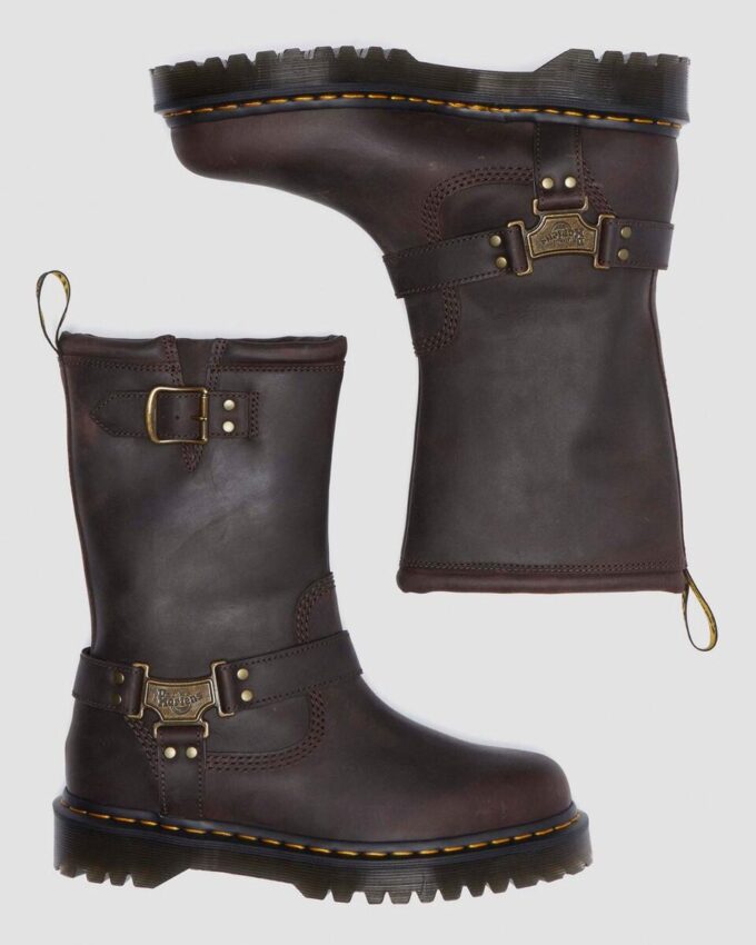 Anistone Hi Leather Biker Boots