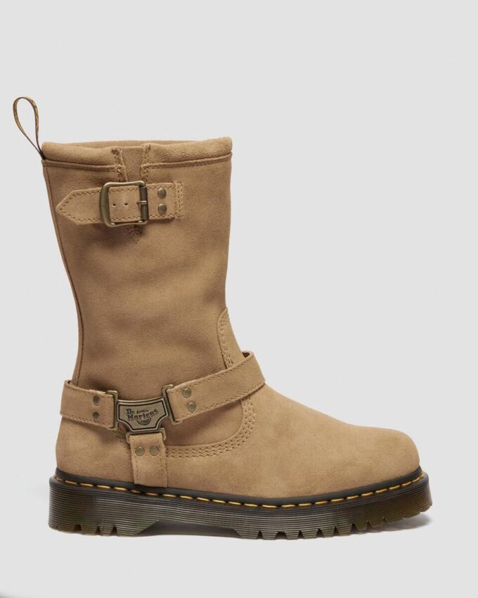 Anistone Hi Suede Biker Boots Suede Biker Boots