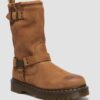 Anistone Hi Tumbled Nubuck Biker Boots