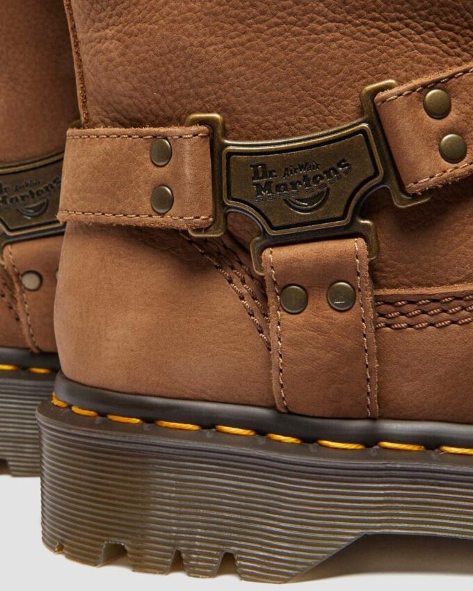Anistone Hi Tumbled Nubuck Biker Boots