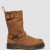 Anistone Hi Tumbled Nubuck Biker Boots