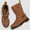 Anistone Hi Tumbled Nubuck Biker Boots