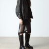 Anistone Knee High Orleans Leather Biker Boots