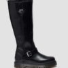 Anistone Knee High Orleans Leather Biker Boots