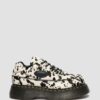 BUZZ 5-Eye Dalmatian Hair On Leather Shoes
