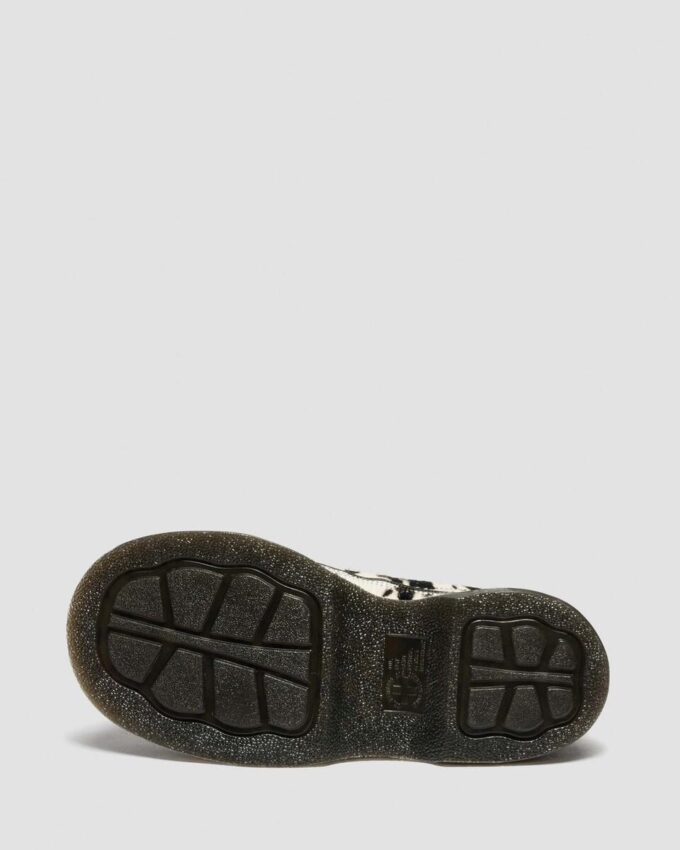 BUZZ 5-Eye Dalmatian Hair On Leather Shoes