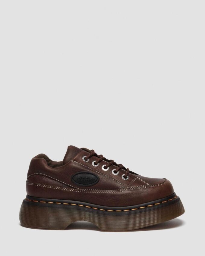 Buzz 5-Eye Grizzly Leather Shoes
