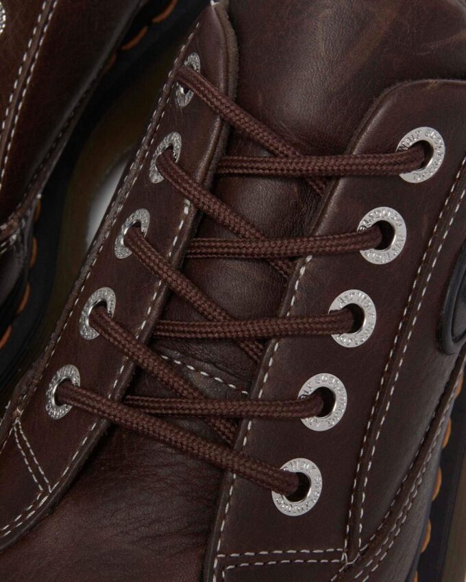 Buzz 5-Eye Grizzly Leather Shoes