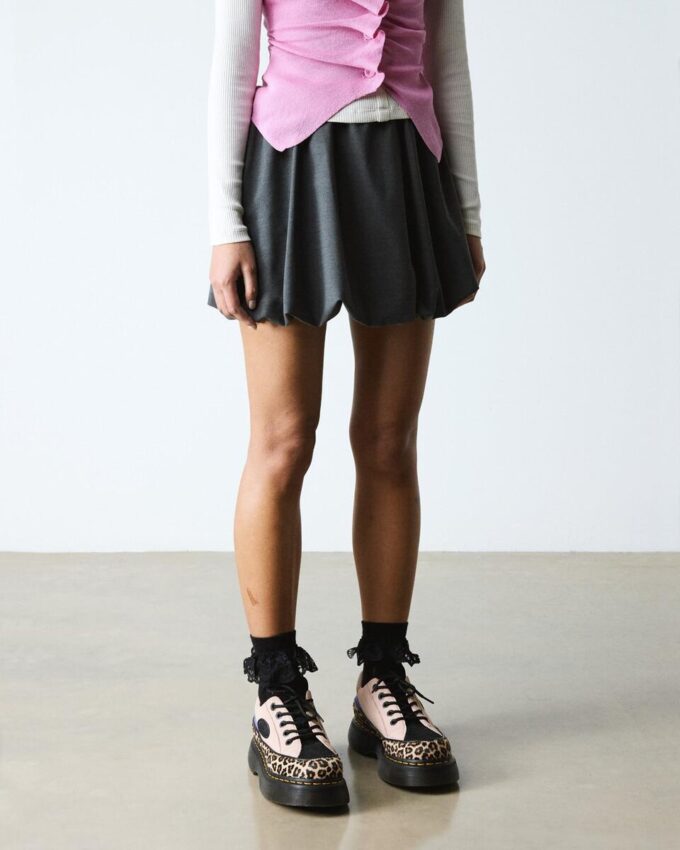 Buzz 5-Eye Leopard and Suede Shoes