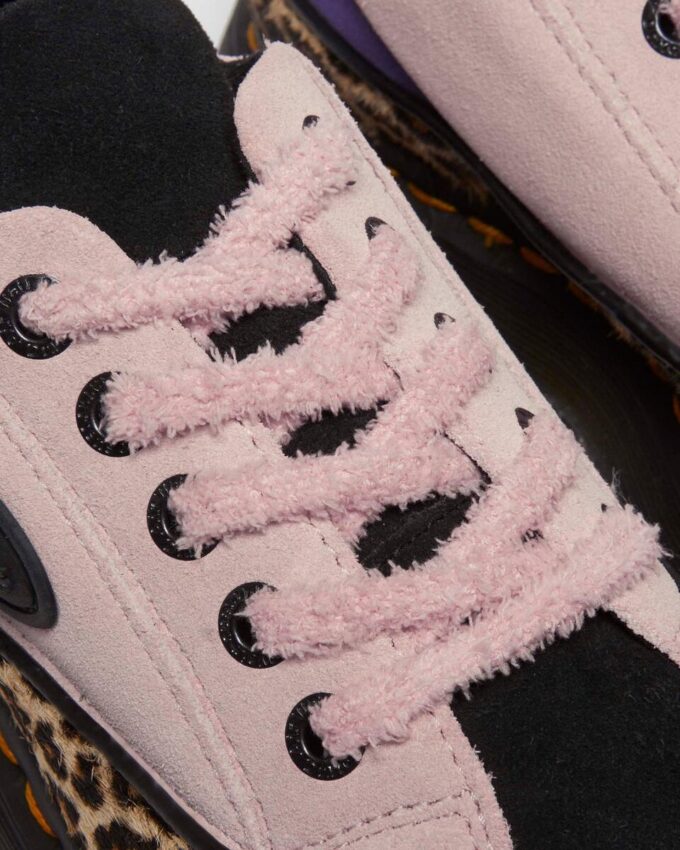 Buzz 5-Eye Leopard and Suede Shoes