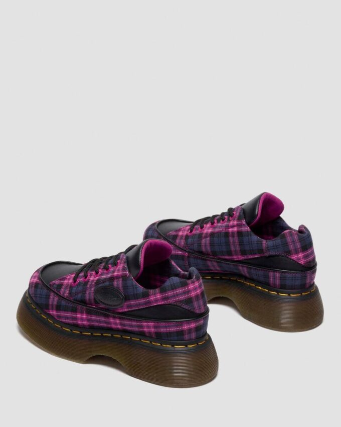 BUZZ 5-EYE Tartan & Leather Lace Up Shoes