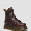 BUZZ 8-EYE Grizzly Leather Lace-Up Boots