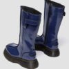 BUZZ HI Tall Distressed Patent Leather Boots