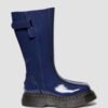 BUZZ HI Tall Distressed Patent Leather Boots