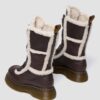 Buzz Lace Up Faux Fur Lined Grizzly Leather Lace Up Boots