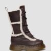 Buzz Lace Up Faux Fur Lined Grizzly Leather Lace Up Boots