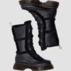 Buzz Lace Up Faux Fur Lined Milled Nappa Leather Lace Up Boots