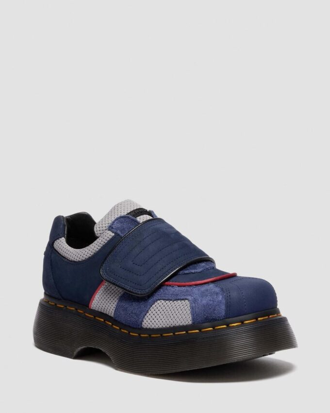 Buzz Strap Mixed Material Shoes