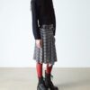 Chesney Leather Flared Heel Lace Up Boots