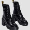 CHESNEY Studded Buttero Leather Flare Heeled Boots