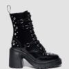 CHESNEY Studded Buttero Leather Flare Heeled Boots