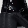 CHESNEY Studded Buttero Leather Flare Heeled Boots