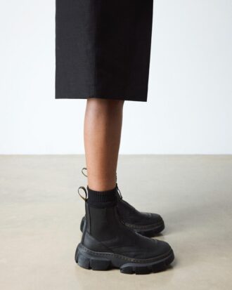 DMXL Zip Leather Chelsea Boots