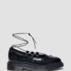 ELPHIE II FRILL Leather Ballet Flats