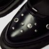 ELPHIE II Studded Buttero Leather Ballet Flats