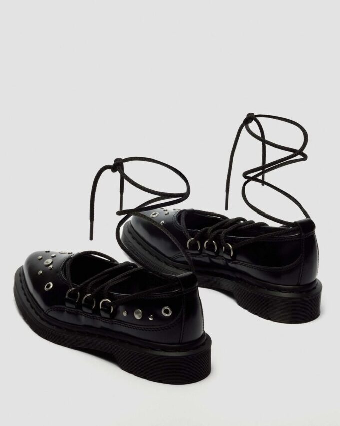 ELPHIE II Studded Buttero Leather Ballet Flats