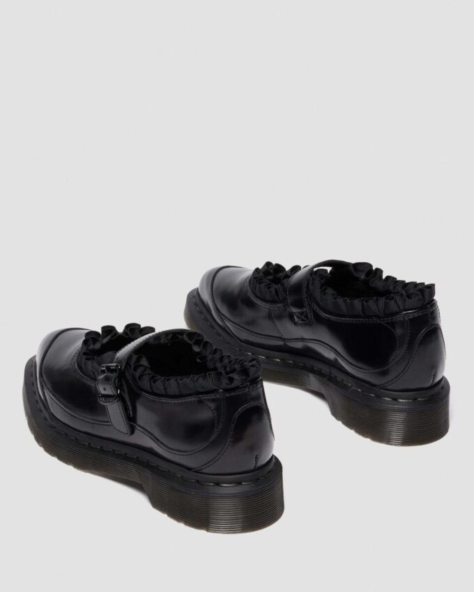 ELPHIE MARY JANE FRILL Leather Shoes