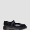 ELPHIE MJ Croc Emboss Leather Shoes
