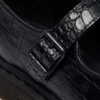 ELPHIE MJ Croc Emboss Leather Shoes