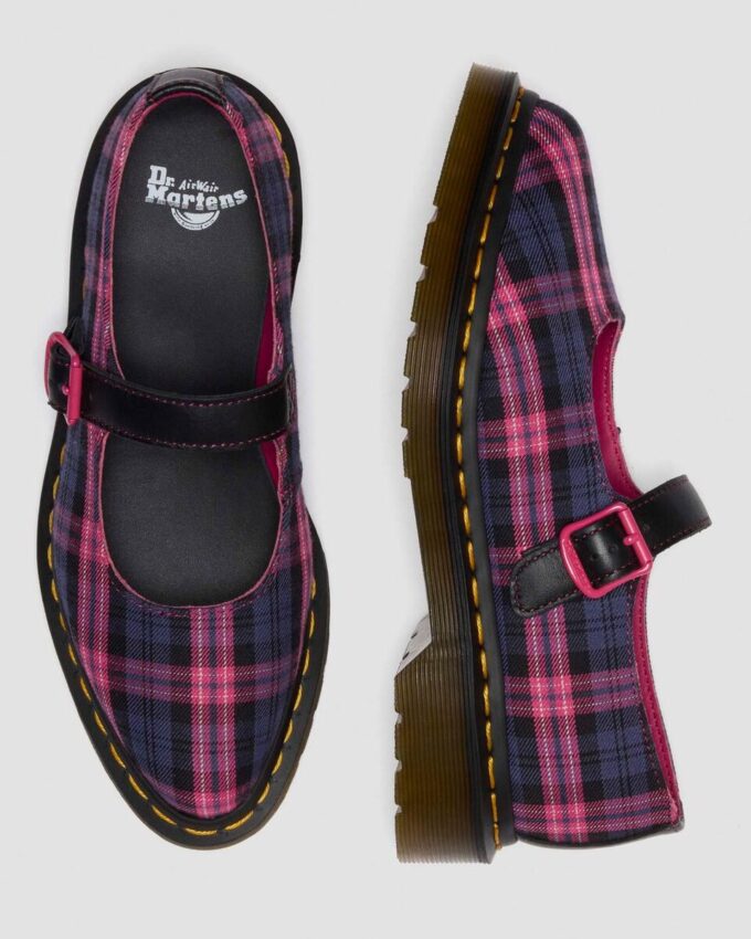 ELPHIE MJ Tartan Mary Jane Shoes