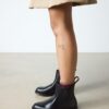 FLORA Smooth Leather Chelsea Boots