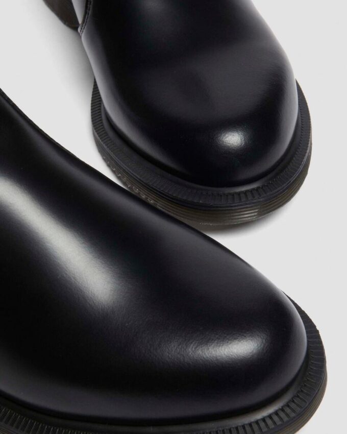 FLORA Smooth Leather Chelsea Boots