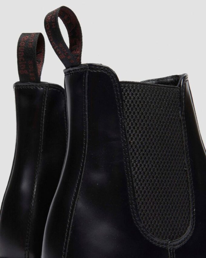 FLORA Smooth Leather Chelsea Boots