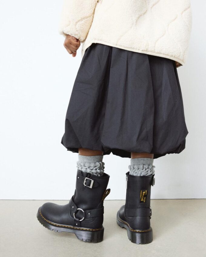 Genaya Junior Kids Leather Biker Boots