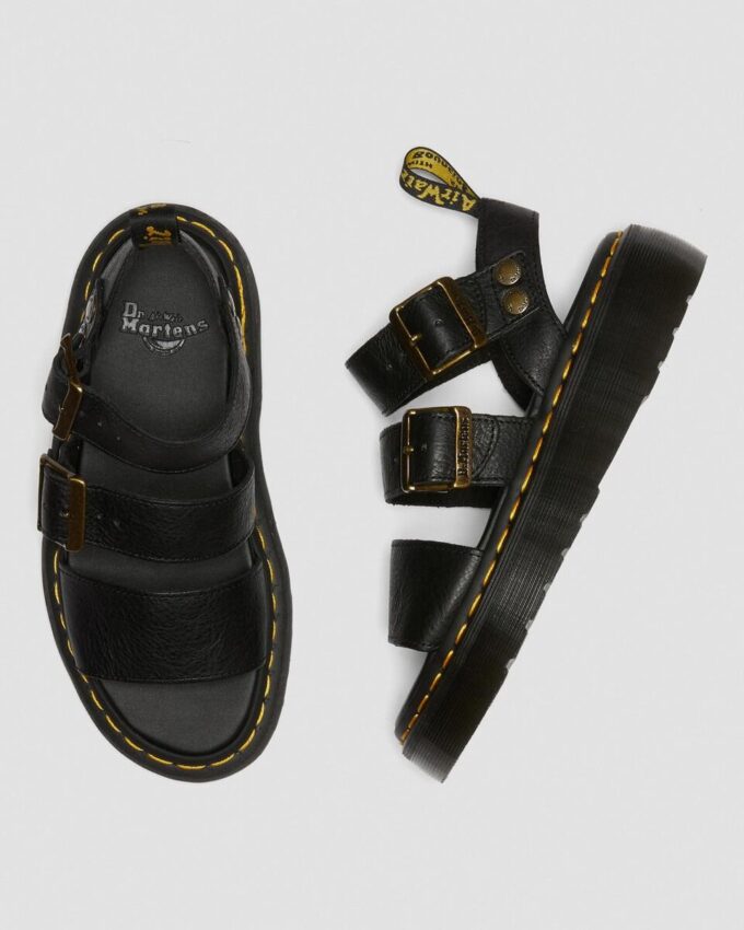Gryphon Pisa Leather Platform Sandals