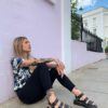 Gryphon Pisa Leather Platform Sandals