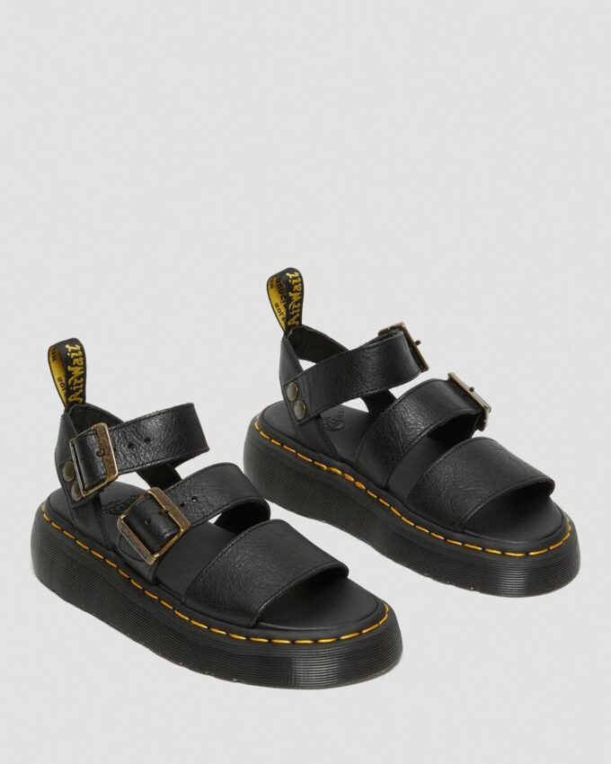 Gryphon Pisa Leather Platform Sandals
