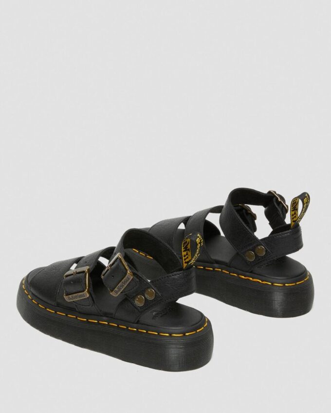 Gryphon Pisa Leather Platform Sandals
