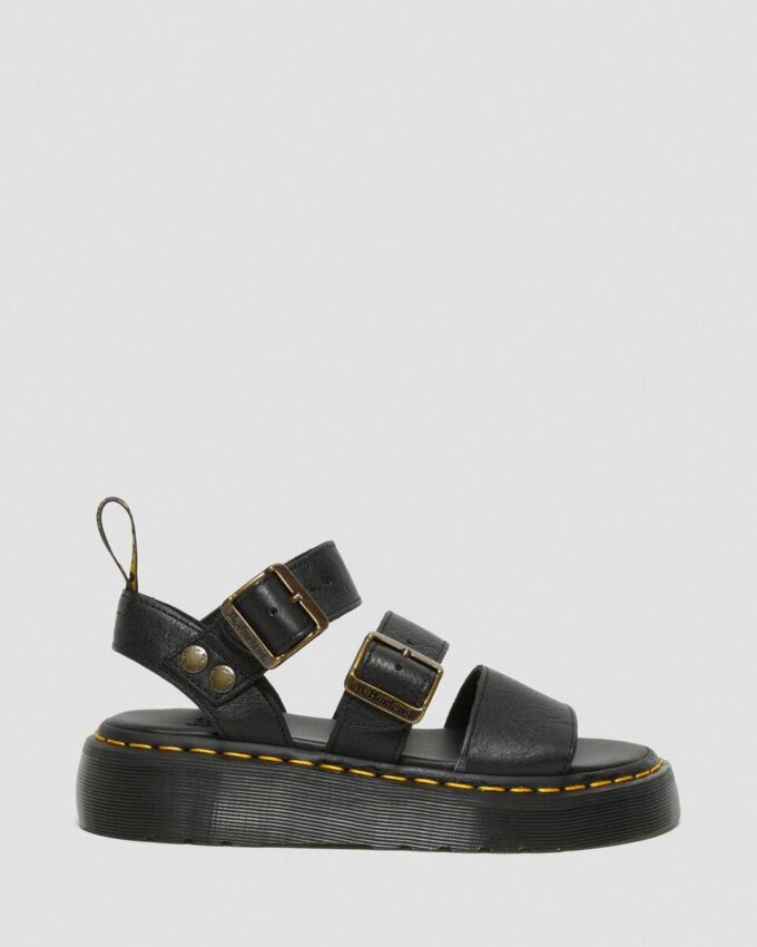 Gryphon Pisa Leather Platform Sandals
