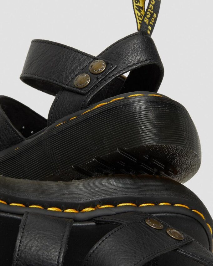Gryphon Pisa Leather Platform Sandals