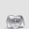 HEART BACKPACK Milled Metallic Backpack